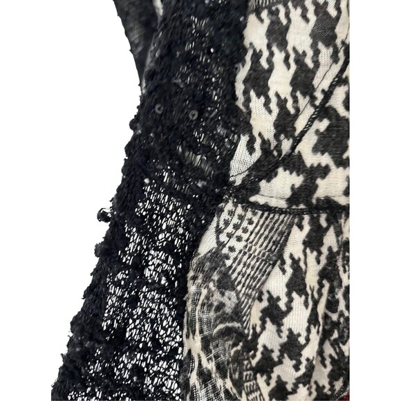 Artsy Boho Kimono Over Piece Mixed Material Witchy Completer Piece Size Large - Picture 12 of 12